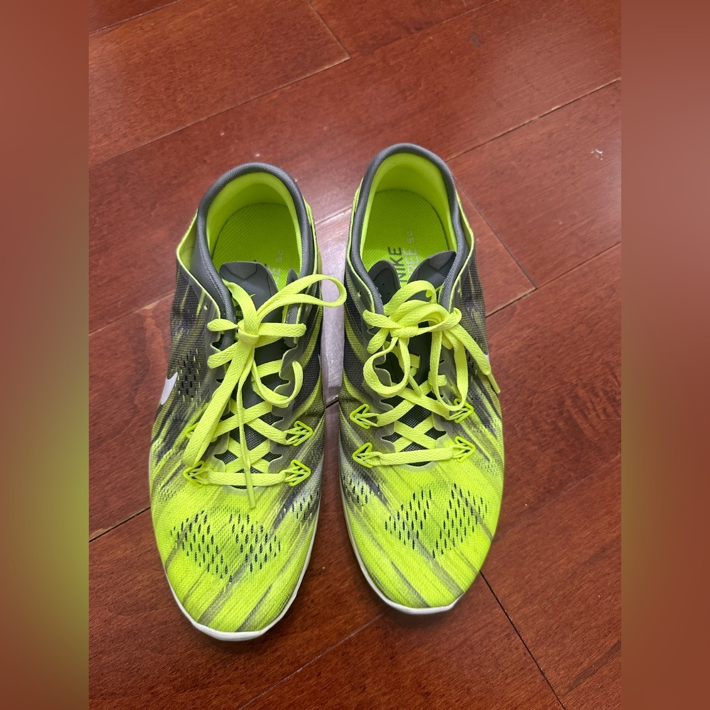 Nike Lime Green and Black Running Shoes